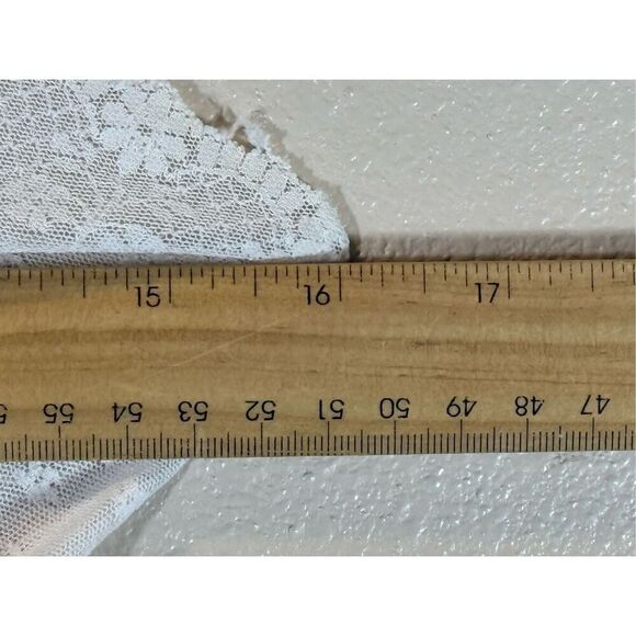 Vintage Ashley Taylor Lace Bodice & Trim White Slip Women's 32B - Picture 12 of 12